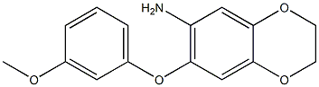 7-(3-methoxyphenoxy)-2,3-dihydro-1,4-benzodioxin-6-amine Structure