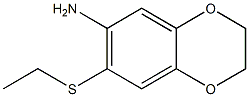 7-(ethylsulfanyl)-2,3-dihydro-1,4-benzodioxin-6-amine 구조식 이미지