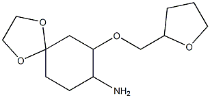 7-(oxolan-2-ylmethoxy)-1,4-dioxaspiro[4.5]decan-8-amine 구조식 이미지