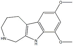 7,9-dimethoxy-1H,2H,3H,4H,5H,10H-azepino[3,4-b]indole 구조식 이미지