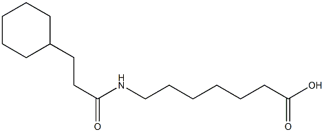 7-[(3-cyclohexylpropanoyl)amino]heptanoic acid Structure