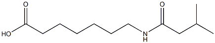 7-[(3-methylbutanoyl)amino]heptanoic acid Structure