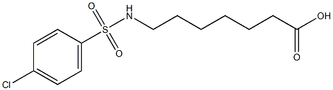 7-[(4-chlorobenzene)sulfonamido]heptanoic acid 구조식 이미지