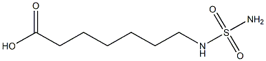 7-[(aminosulfonyl)amino]heptanoic acid 구조식 이미지