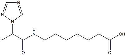 7-[2-(1H-1,2,4-triazol-1-yl)propanamido]heptanoic acid 구조식 이미지