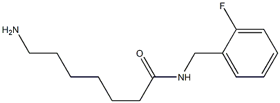 7-amino-N-(2-fluorobenzyl)heptanamide 구조식 이미지