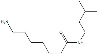 7-amino-N-(3-methylbutyl)heptanamide 구조식 이미지