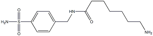 7-amino-N-[(4-sulfamoylphenyl)methyl]heptanamide Structure