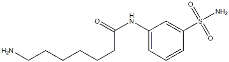 7-amino-N-[3-(aminosulfonyl)phenyl]heptanamide Structure