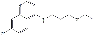 7-chloro-N-(3-ethoxypropyl)quinolin-4-amine 구조식 이미지