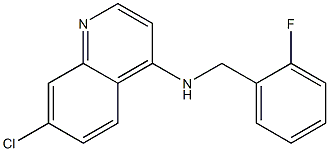 7-chloro-N-[(2-fluorophenyl)methyl]quinolin-4-amine Structure