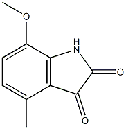 7-methoxy-4-methyl-1H-indole-2,3-dione Structure