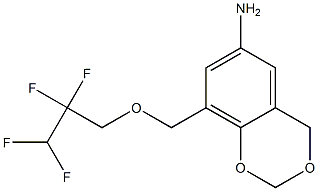 8-[(2,2,3,3-tetrafluoropropoxy)methyl]-2,4-dihydro-1,3-benzodioxin-6-amine 구조식 이미지