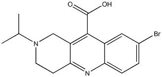 8-bromo-2-isopropyl-1,2,3,4-tetrahydrobenzo[b]-1,6-naphthyridine-10-carboxylic acid 구조식 이미지