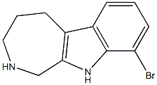 9-bromo-1H,2H,3H,4H,5H,10H-azepino[3,4-b]indole 구조식 이미지