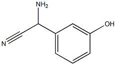 amino(3-hydroxyphenyl)acetonitrile 구조식 이미지