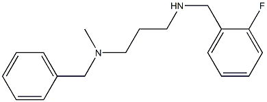 benzyl(3-{[(2-fluorophenyl)methyl]amino}propyl)methylamine Structure