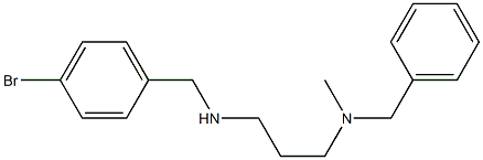 benzyl(3-{[(4-bromophenyl)methyl]amino}propyl)methylamine Structure