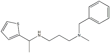 benzyl(methyl)(3-{[1-(thiophen-2-yl)ethyl]amino}propyl)amine 구조식 이미지