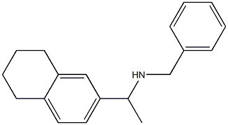 benzyl[1-(5,6,7,8-tetrahydronaphthalen-2-yl)ethyl]amine Structure