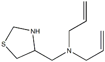 bis(prop-2-en-1-yl)(1,3-thiazolidin-4-ylmethyl)amine Structure
