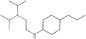 bis(propan-2-yl)({2-[(4-propylcyclohexyl)amino]ethyl})amine Structure