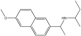 butan-2-yl[1-(6-methoxynaphthalen-2-yl)ethyl]amine Structure