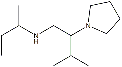 butan-2-yl[3-methyl-2-(pyrrolidin-1-yl)butyl]amine Structure