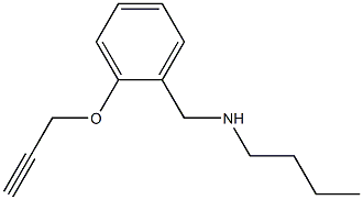 butyl({[2-(prop-2-yn-1-yloxy)phenyl]methyl})amine Structure