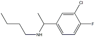 butyl[1-(3-chloro-4-fluorophenyl)ethyl]amine Structure