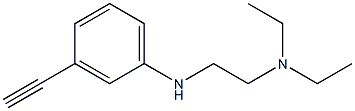 diethyl({2-[(3-ethynylphenyl)amino]ethyl})amine 구조식 이미지