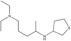 diethyl[4-(thiolan-3-ylamino)pentyl]amine Structure