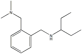 dimethyl({2-[(pentan-3-ylamino)methyl]phenyl}methyl)amine 구조식 이미지