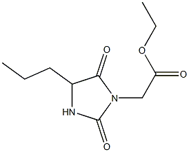 ethyl 2-(2,5-dioxo-4-propylimidazolidin-1-yl)acetate 구조식 이미지