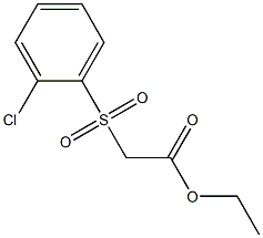 ethyl 2-[(2-chlorobenzene)sulfonyl]acetate 구조식 이미지