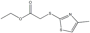 ethyl 2-[(4-methyl-1,3-thiazol-2-yl)sulfanyl]acetate 구조식 이미지