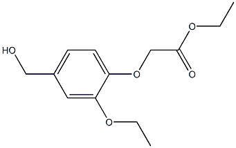 ethyl 2-[2-ethoxy-4-(hydroxymethyl)phenoxy]acetate Structure