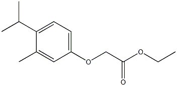 ethyl 2-[3-methyl-4-(propan-2-yl)phenoxy]acetate 구조식 이미지