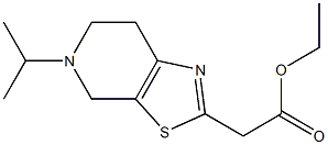 ethyl 2-[5-(propan-2-yl)-4H,5H,6H,7H-pyrido[4,3-d][1,3]thiazol-2-yl]acetate 구조식 이미지