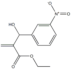 ethyl 2-[hydroxy(3-nitrophenyl)methyl]prop-2-enoate 구조식 이미지