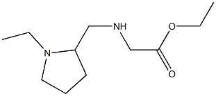 ethyl 2-{[(1-ethylpyrrolidin-2-yl)methyl]amino}acetate Structure