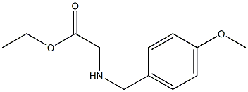 ethyl 2-{[(4-methoxyphenyl)methyl]amino}acetate 구조식 이미지