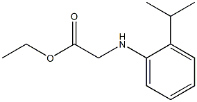 ethyl 2-{[2-(propan-2-yl)phenyl]amino}acetate Structure