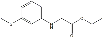 ethyl 2-{[3-(methylsulfanyl)phenyl]amino}acetate 구조식 이미지