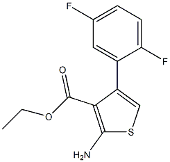 ethyl 2-amino-4-(2,5-difluorophenyl)thiophene-3-carboxylate Structure