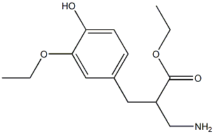 ethyl 3-amino-2-[(3-ethoxy-4-hydroxyphenyl)methyl]propanoate 구조식 이미지