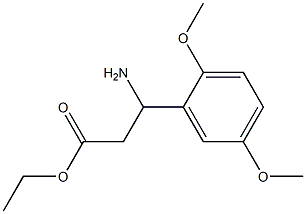 ethyl 3-amino-3-(2,5-dimethoxyphenyl)propanoate 구조식 이미지