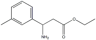 ethyl 3-amino-3-(3-methylphenyl)propanoate 구조식 이미지
