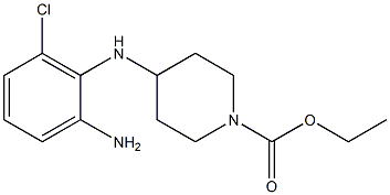 ethyl 4-[(2-amino-6-chlorophenyl)amino]piperidine-1-carboxylate 구조식 이미지