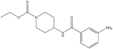 ethyl 4-[(3-aminobenzoyl)amino]piperidine-1-carboxylate Structure